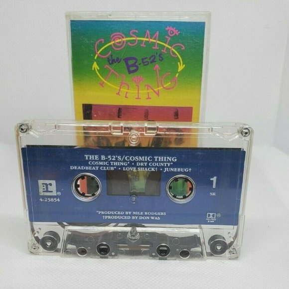 Cosmic Thing The B-52s Nile Rodgers Cassette Tape Like New 075992585446 - Picture 4 of 7